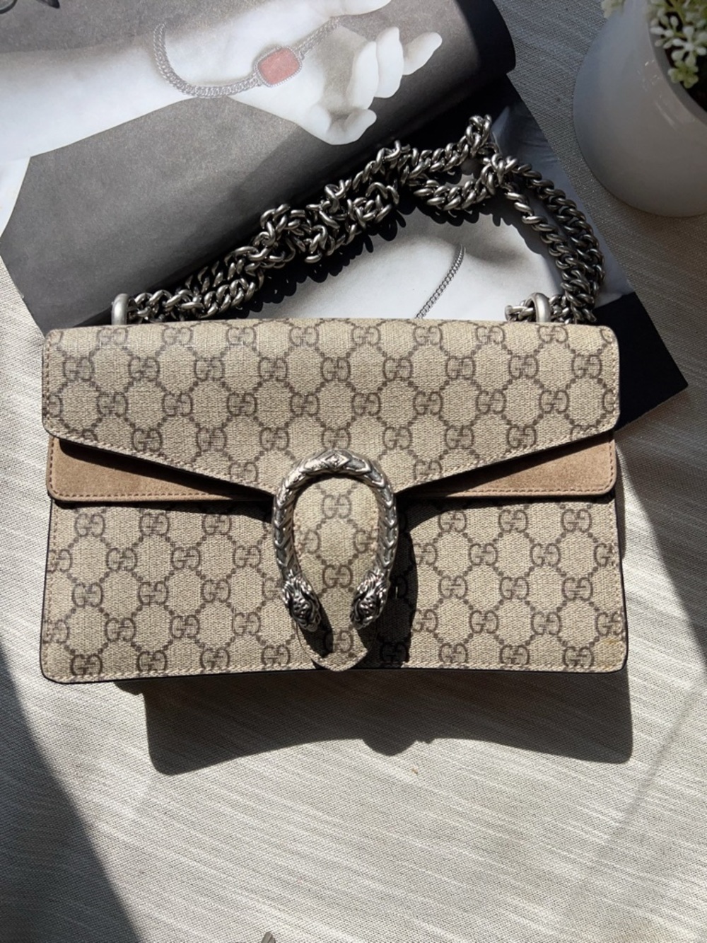 Gucci Small GG Supreme Dionysus Shoulder Bag
